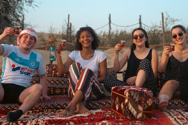 Evening Camel Caravan, Bedouin Dinner with Al Marmoom Oasis