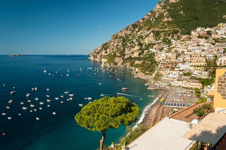 Full-Day Boat Tour Sorrento Coast, Positano & Amalfi from Naples