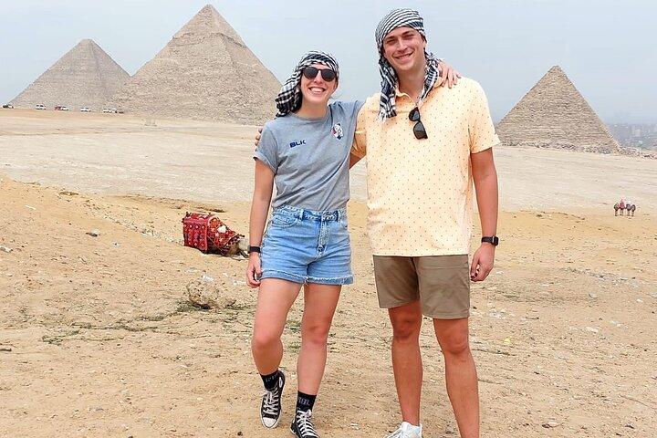 Giza pyramids & sphinx from Cairo Giza hotel with expert guide