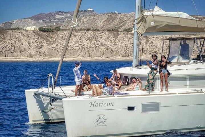 Deluxe Santorini Sailing with BBQ and Drinks Shared Tour