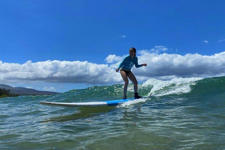 Group Surf Lesson at Kalama Beach in Kihei