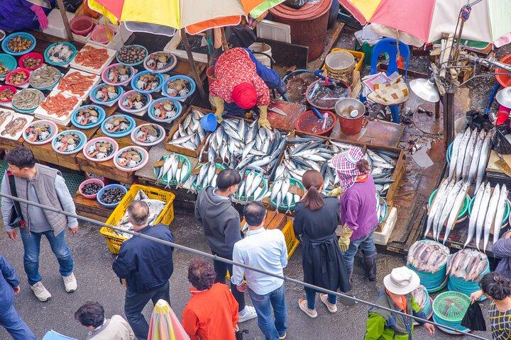 Busan history and market food tour with local chef