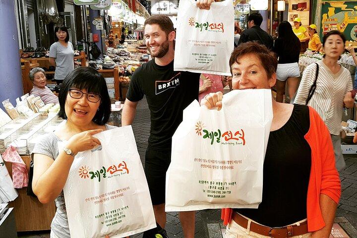 Busan history and market food tour with local chef