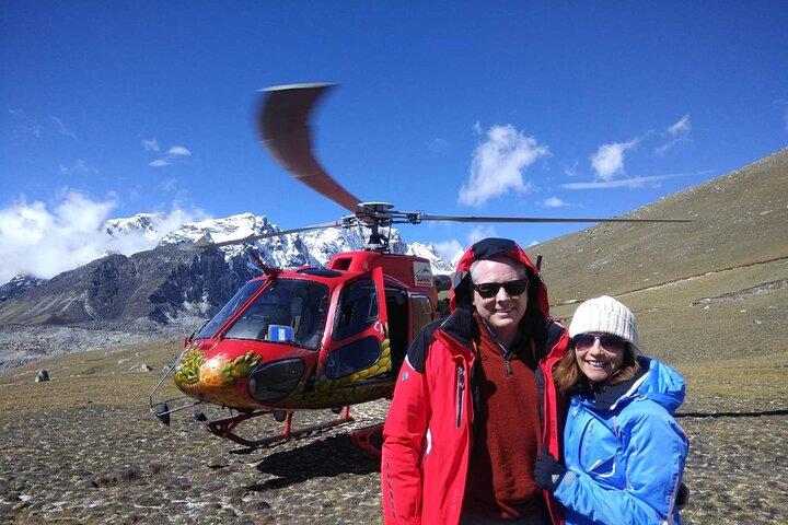 Everest Base Camp Helicopter Tour landing at Everest View Hotel