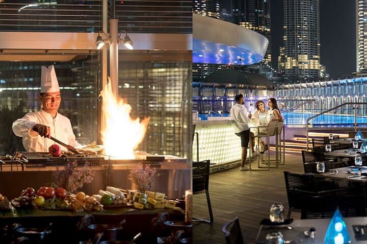 Dubai Night Tour: Burj Khalifa Ticket and The Burj Club Meal