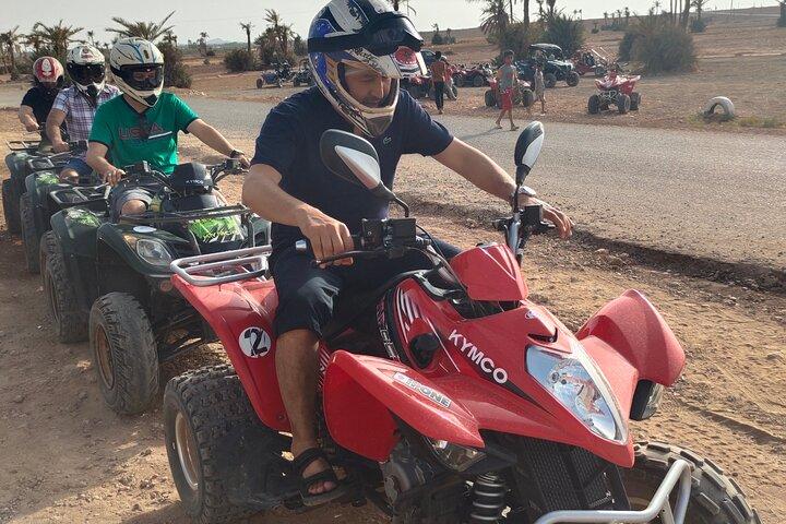 Live an unforgettable adventure, quad ride in the palm grove