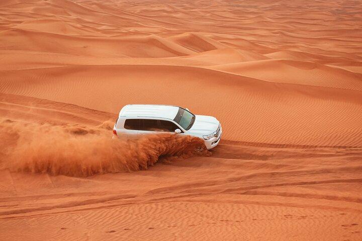 Doha Desert Safari Dune bashing,Sandboarding,CamelRide,Inland Sea