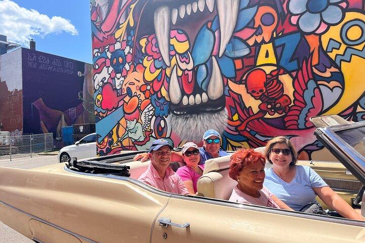 PRIVATE 2-Hour tour of Montréal in Convertible Cadillac + Murals