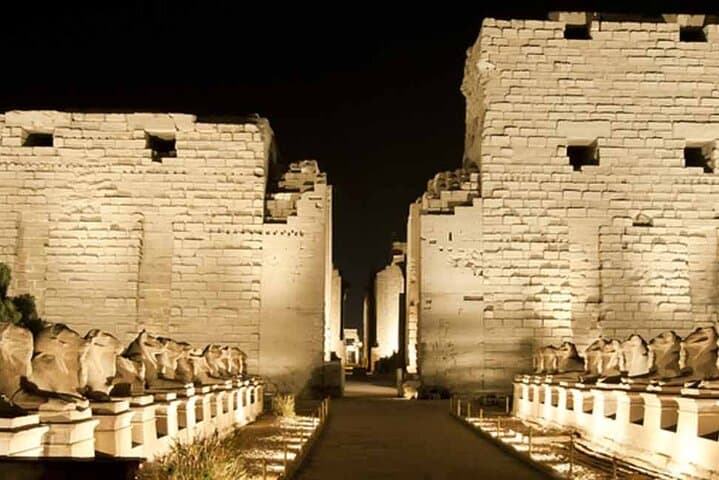 Sound and Light show at Karnak Temple in Luxor