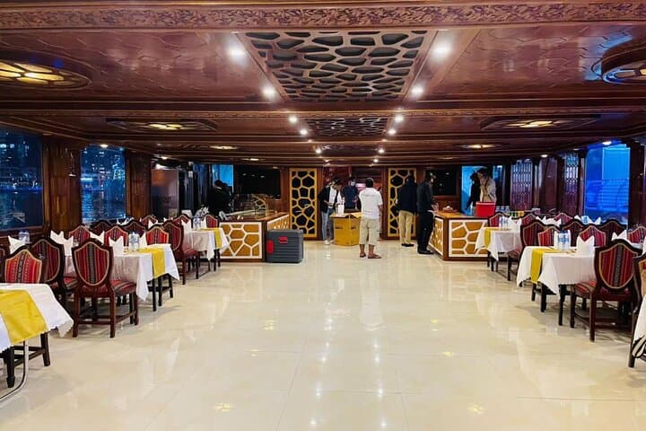 Luxury Dubai Marina Dhow Dinner Cruise With Private Transfer