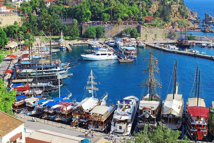 Full Tour of Antalya Waterfalls & Boat Trip & Old city