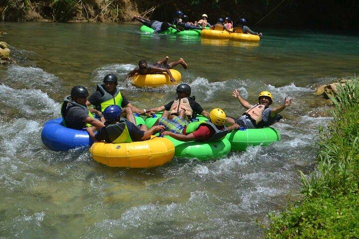 Jungle River Tubing and Beach Adventure with Transportation