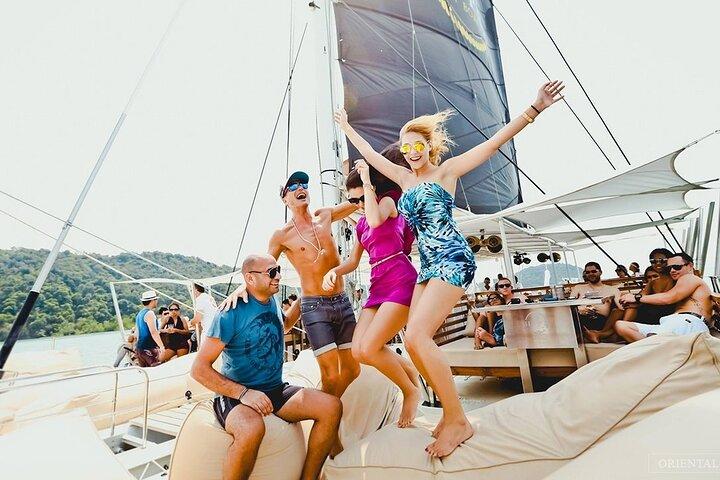 Phuket Party Boat See Sunset Most Beautiful Racha and Cocal Island by Catamaran