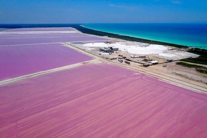 Romantic Las Coloradas Pink Lake,Cenote 1-Day Tour from Cancun