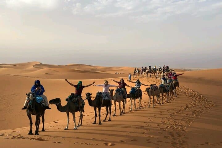 1 night Camel Treking in Merzouga Desert Luxury Camp