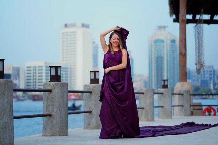 Dubai: Photography Tour in Al Fahidi District w/Abra Ride