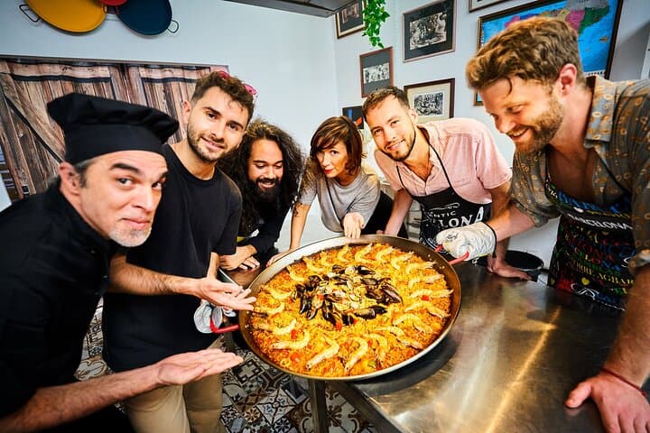 Barcelona Paella Cooking Class with Market Visit, Tapas & Sangria