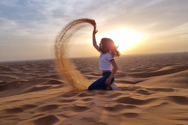 Private Afternoon Desert Safari with Quad Bike, Camel Ride and Sandboarding