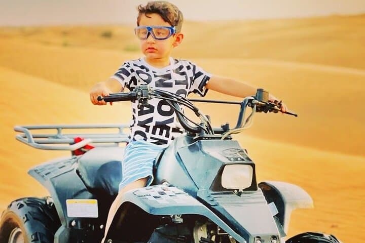 Afternoon Desert Safari with Quad Bike, Camel Ride and Sandboarding