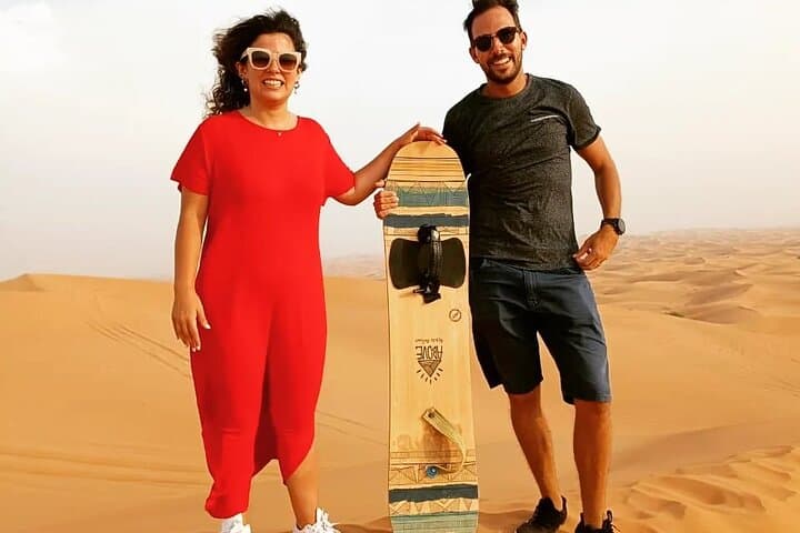 Afternoon Desert Safari with Quad Bike, Camel Ride and Sandboarding