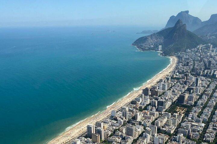 Helicopter flight on Rio de Janeiro