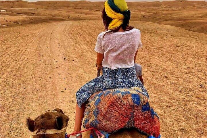 Lunch and Camels Trek in Desert Agafay Day Trip from Marrakech