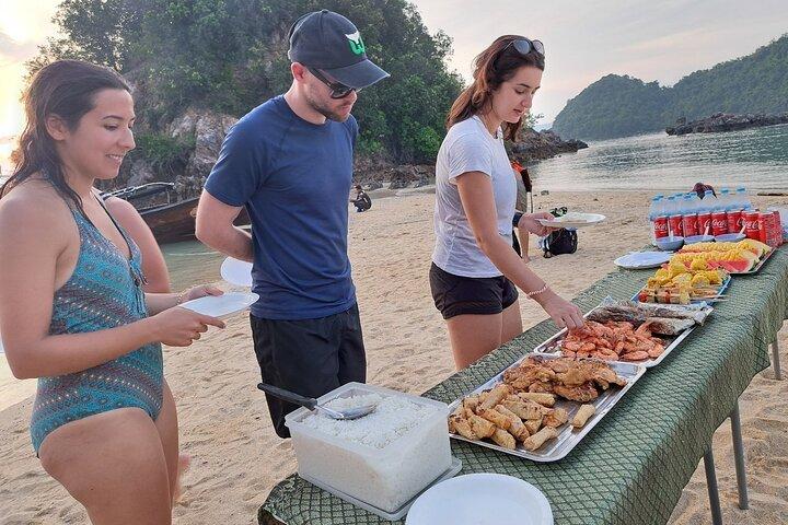 Snorkeling and Sunset Hong Islands Tour by Big Longtail Boat