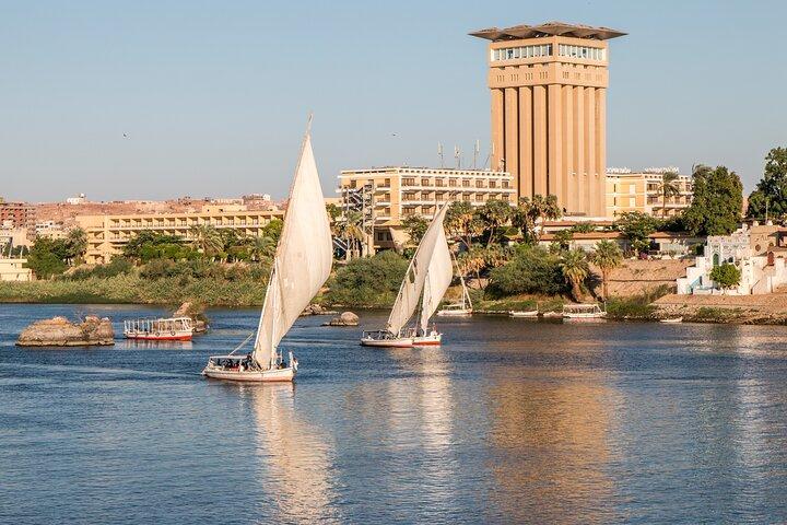 Aswan Nile Fellucca Sailling Around Elephantine Island, Visit Botanical Garden