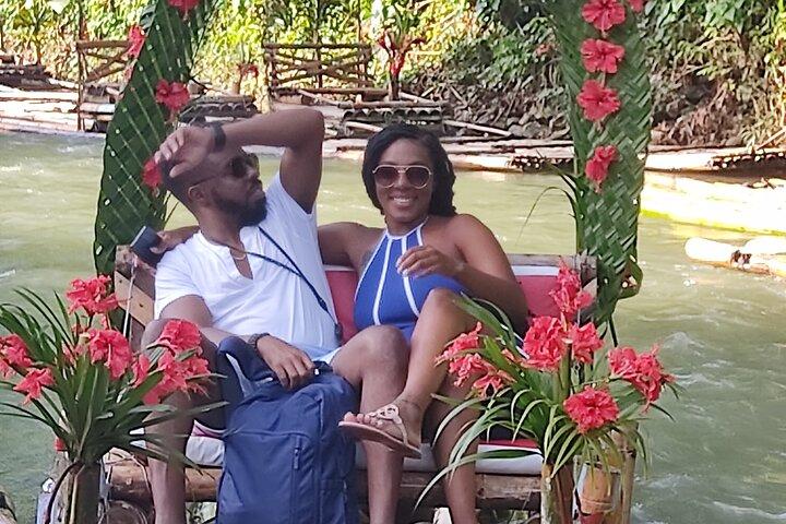 Bamboo Rafting Adventure with Limestone Massage from Montego Bay
