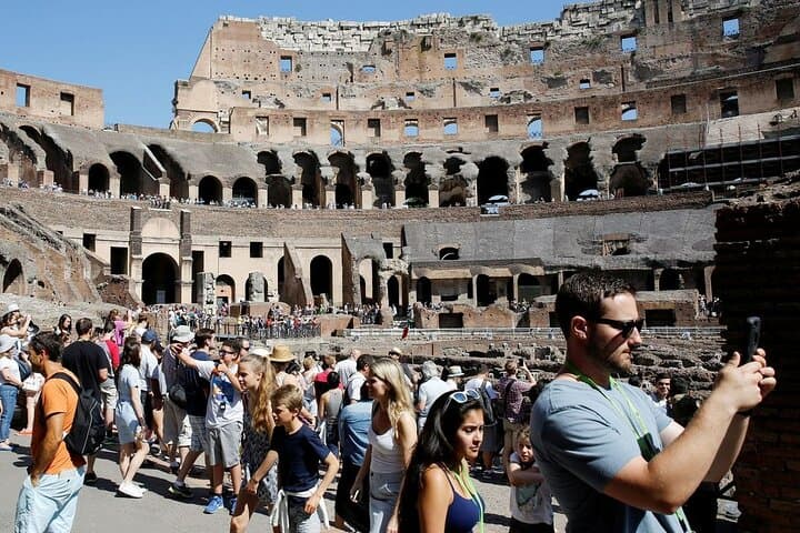 Colosseum with Arena & Roman Forum Guided Tour + Ebook