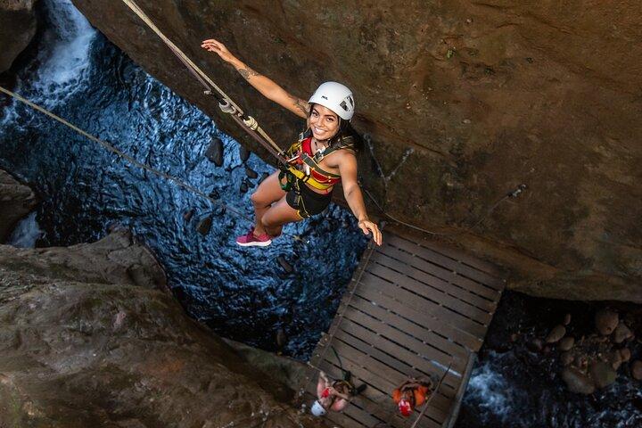 Guachipelin Zipline, River Tubing, Horseback Ride, Hot springs & Lunch Combo