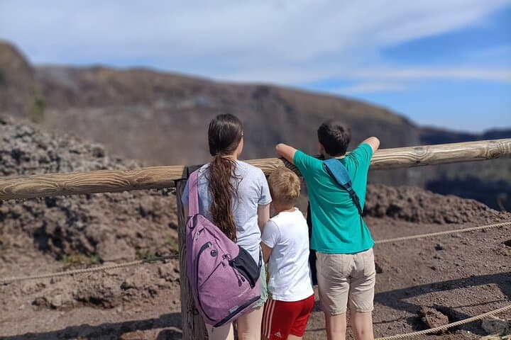 Private Full-Day Pompeii and Vesuvius Volcano Tour for Families