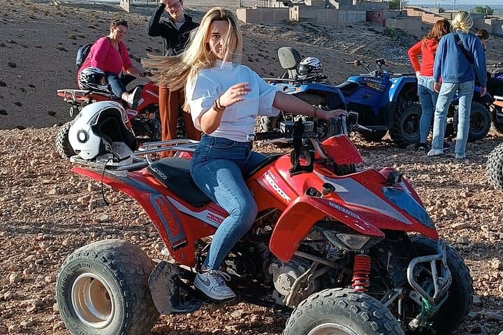 Quad Biking & Camel Ride in Agafay Desert with Dinner Show