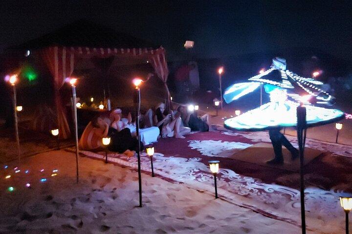 Romantic Dinner in Dubai Desert, Camel Ride, VIP Set Up & Falcons
