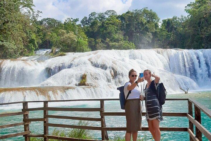 Archaeological Zone of Palenque, Misol-Ha Waterfalls and Agua Azul exit Palenque