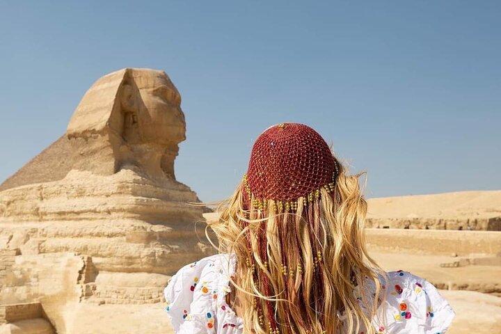 VIP Great Pyramid Tour from Inside & Sphinx & Camel Tour.