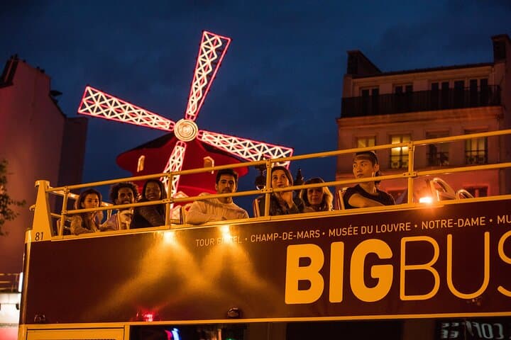 Paris Big Bus Open Top Panoramic Night Tour