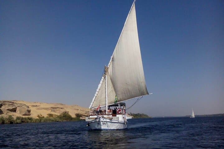 Amazing Sunset sailing by Felucca in Luxor