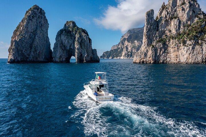 Private Day Boat Trip to Capri and Blue Grotto from Positano