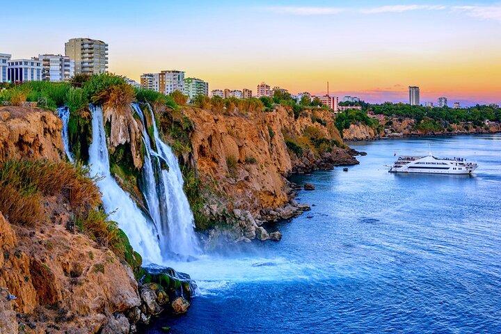 Antalya: Beach & Waterfalls Boat Trip w/ Lunch & Soft Drinks