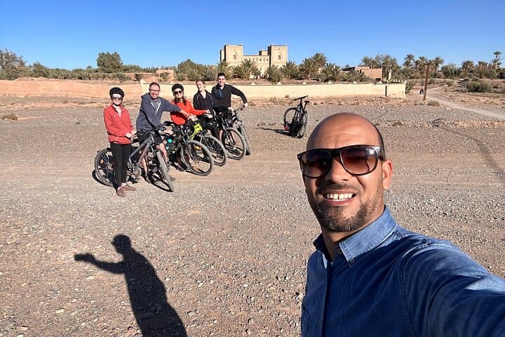 Private half-day mountain bike tour discover Palmeraie Skoura