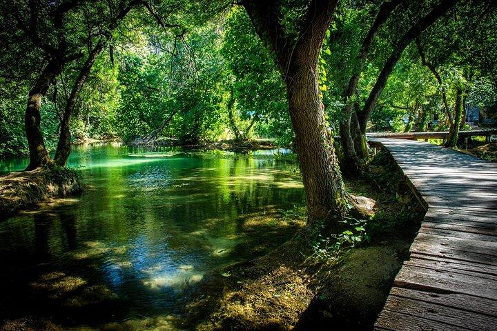 From Split: Krka Waterfalls Trip with Boat Cruise and Swimming