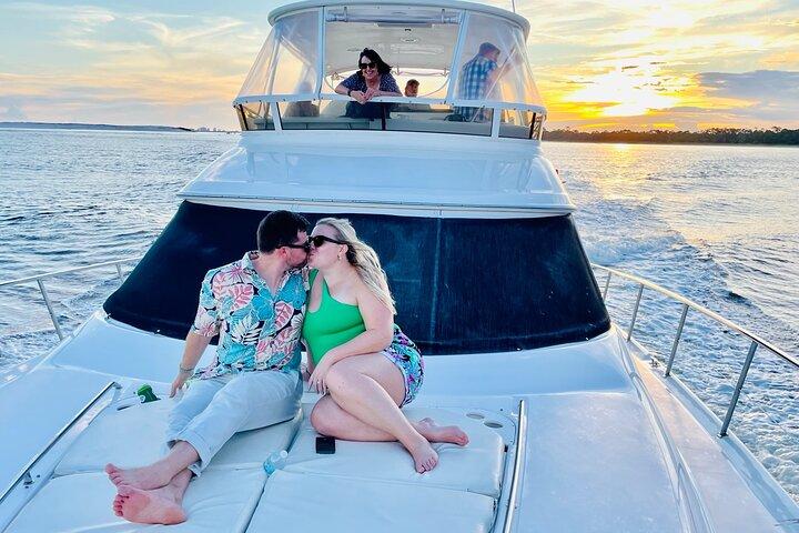 Private 3 Hour Sunset Cruise On A 50' Luxury Yacht With Captain
