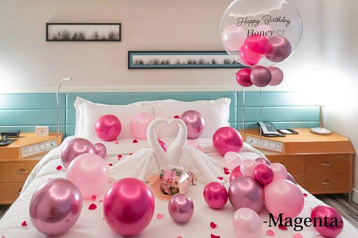 Birthday celebration surprise with balloon decoration!