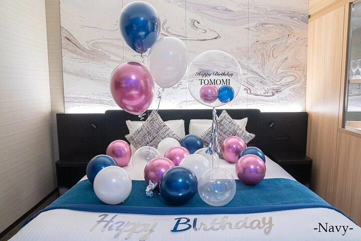 Birthday celebration surprise with balloon decoration!
