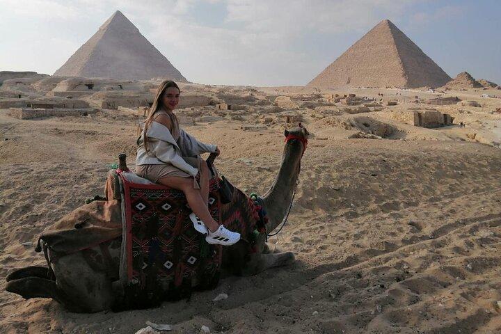 Cairo Layover Giza pyramids tour and sphinx with camel ride and lunch