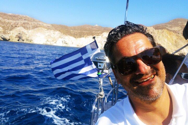 Sailsational Luxury Santorini Catamaran Sunset Cruise with Dinner