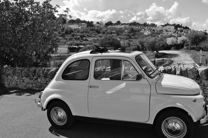 Day tour aboard a Fiat 500 Alberobello