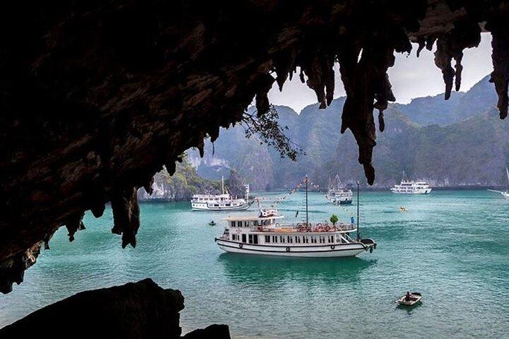 Ha Long Full Day Tour : Kayak,Cave,Swimming from Tuan Chau Island