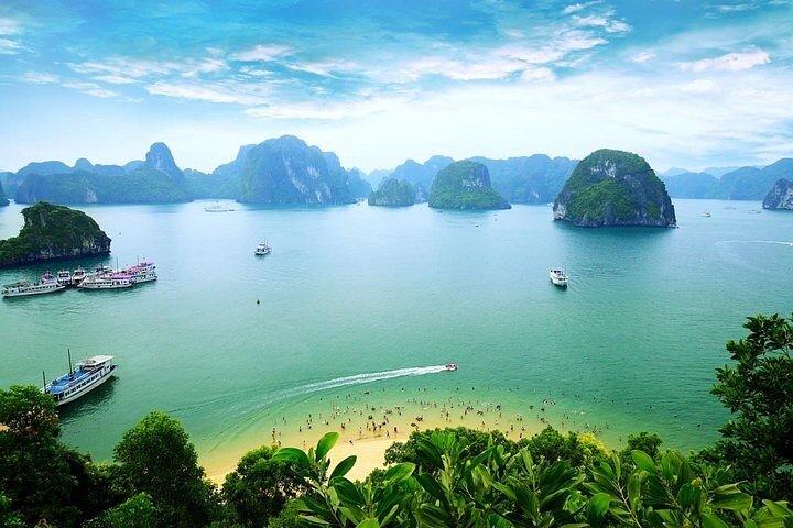 Ha Long Bay Day Cruise, Cave, Kayaking, Swimming, Bus & Lunch